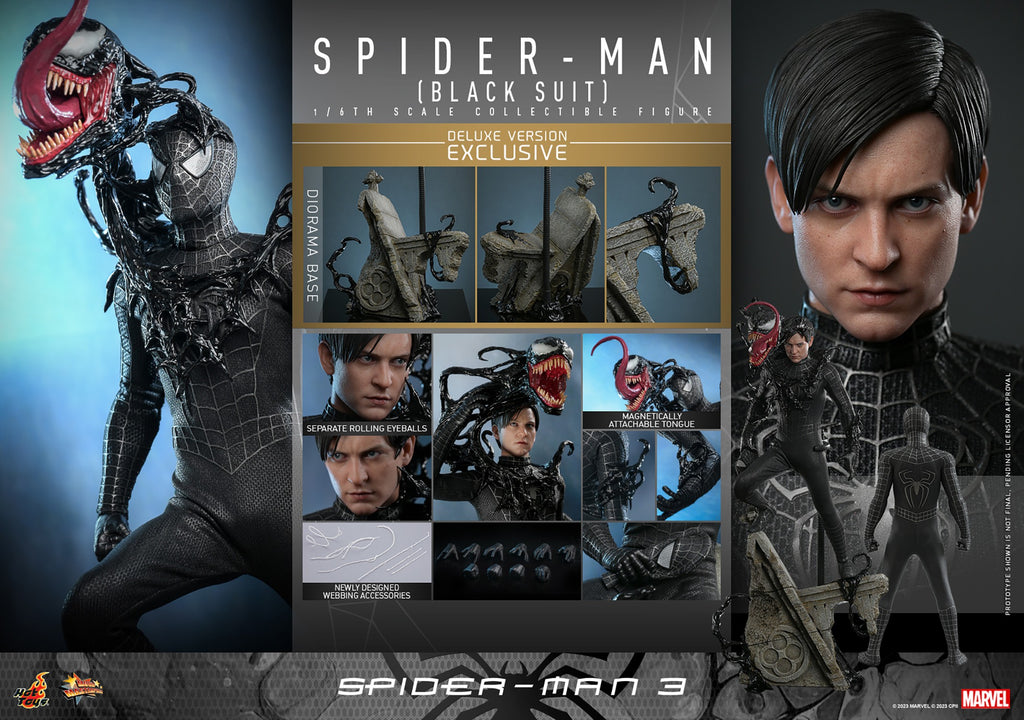 Spider-Man (Black Suit) Marvel Sixth Scale Figure
