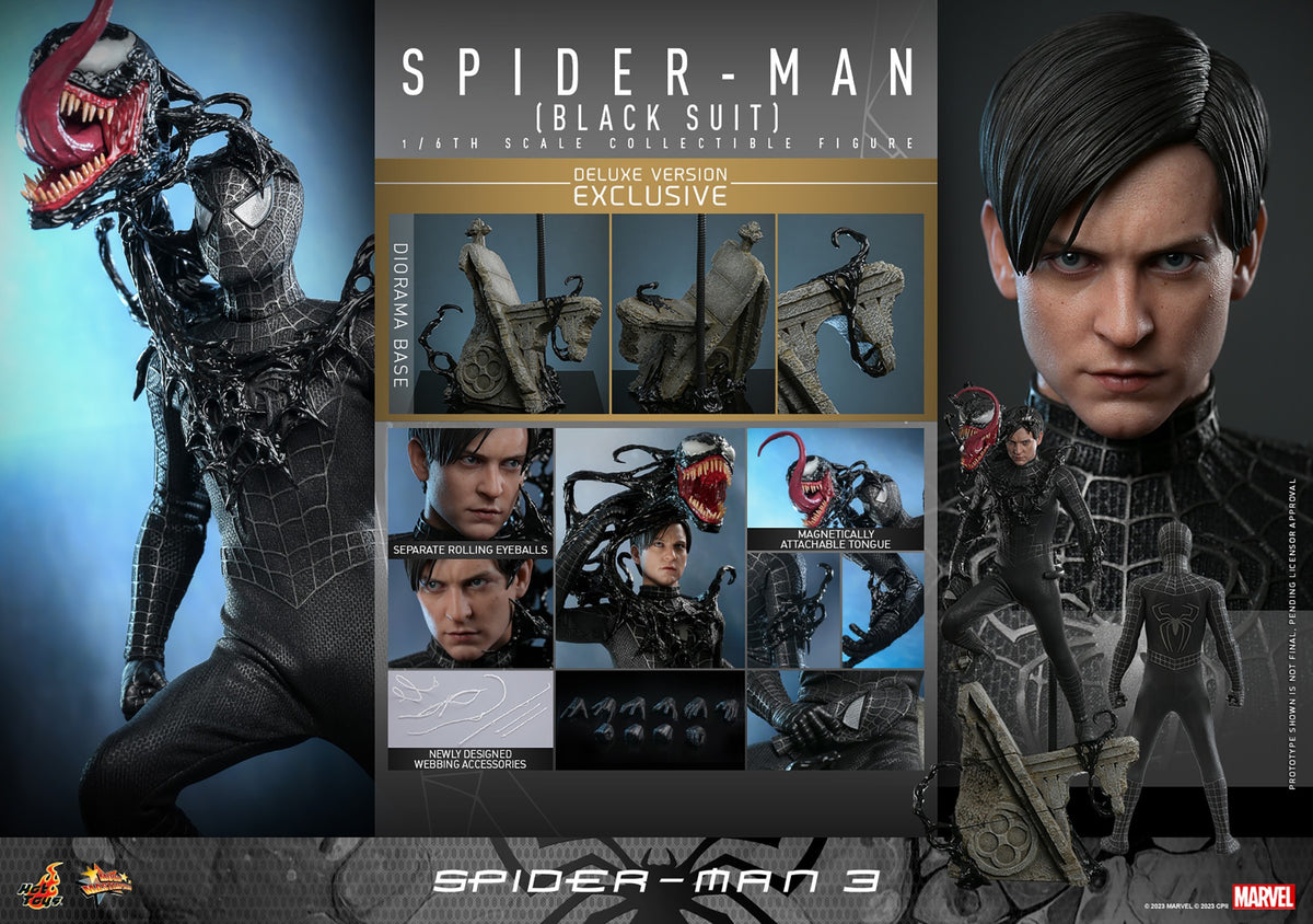 Spider-Man (Black Suit) Marvel Sixth Scale Figure