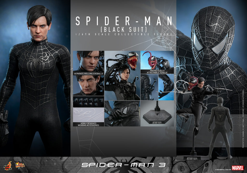 Spider-Man (Black Suit) Marvel Sixth Scale Figure