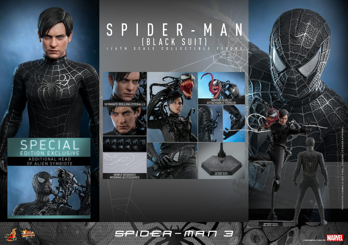 Spider-Man (Black Suit) Marvel Sixth Scale Figure