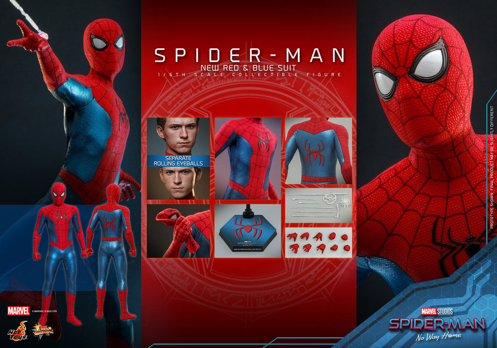 Spider-Man (New Red and Blue Suit) Marvel Sixth Scale Figure