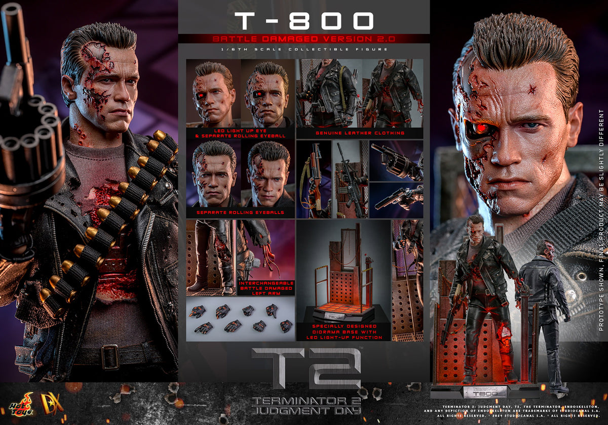 T-800 (Battle Damaged Version 2.0) Terminator Sixth Scale Figure