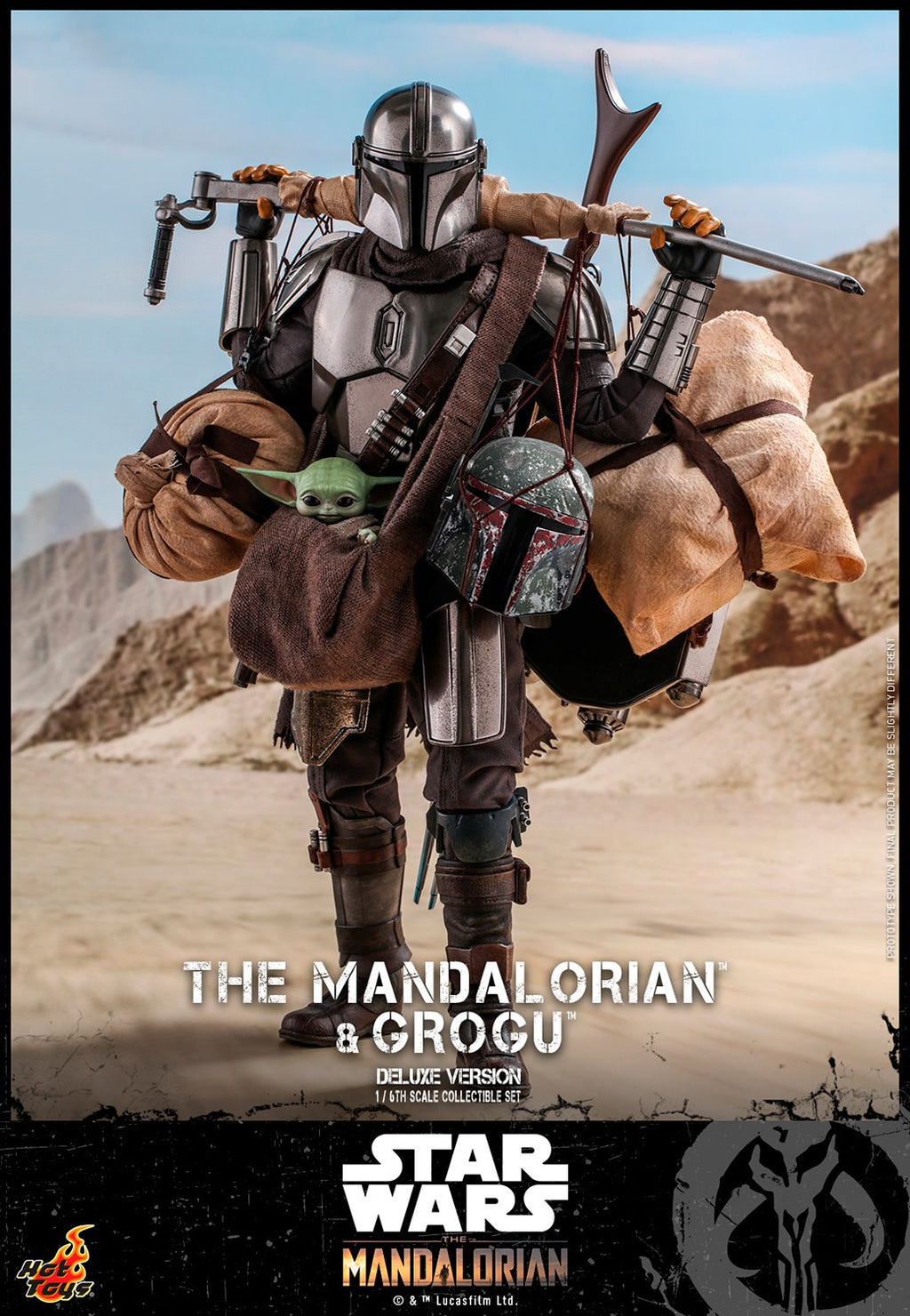 The Mandalorian and Grogu (Deluxe Version) Star Wars Sixth Scale Figure Set