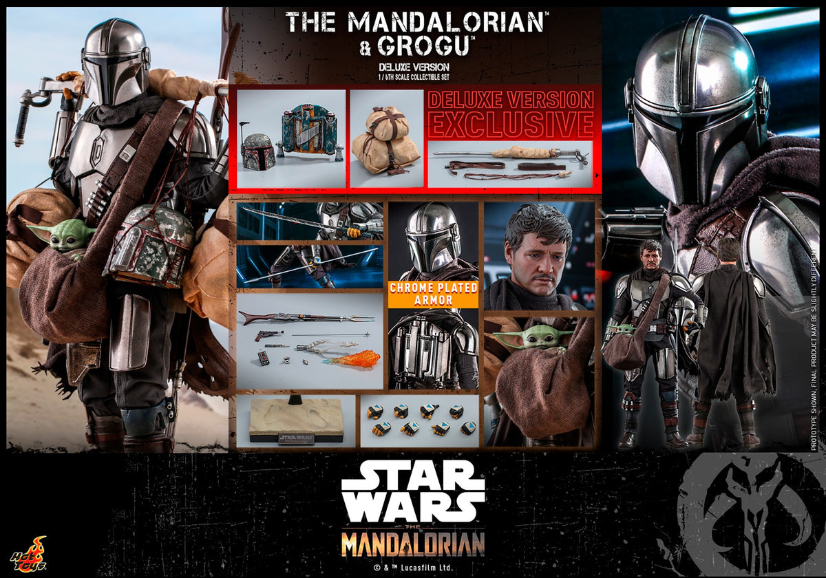 The Mandalorian and Grogu (Deluxe Version) Star Wars Sixth Scale Figure Set