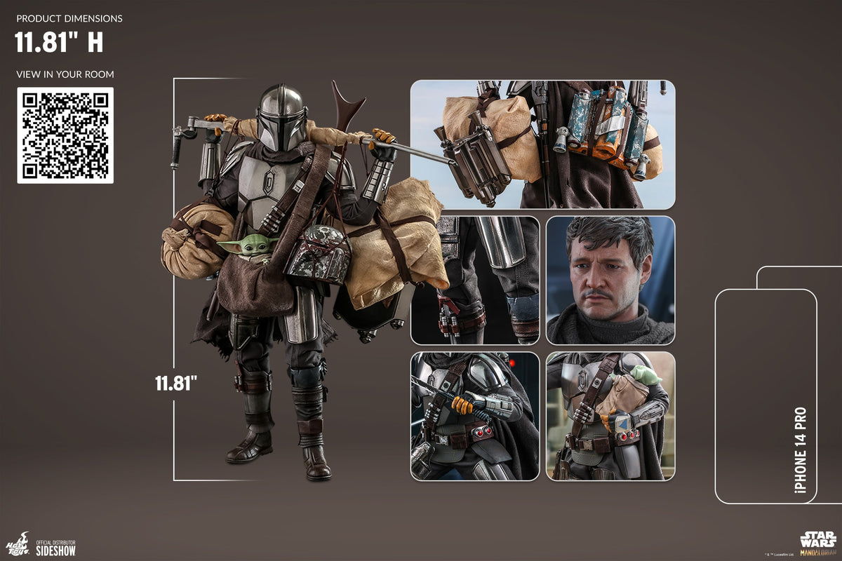 The Mandalorian and Grogu (Deluxe Version) Star Wars Sixth Scale Figure Set
