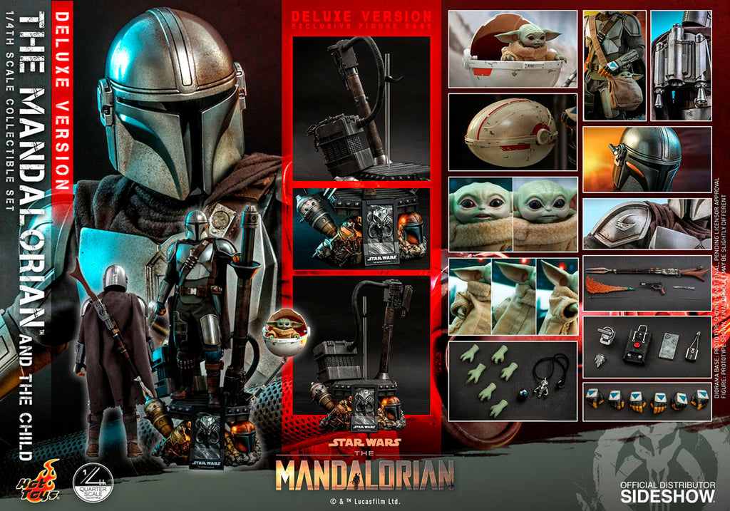 The Mandalorian and The Child Star Wars Quarter Scale Figure
