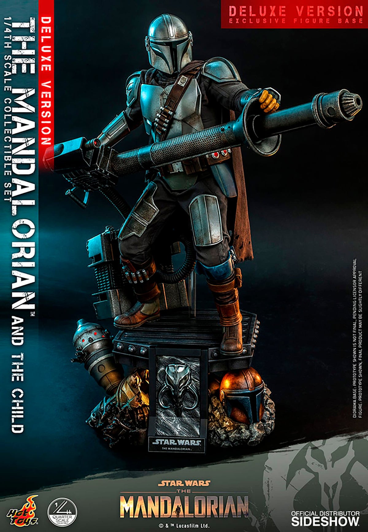 The Mandalorian and The Child Star Wars Quarter Scale Figure