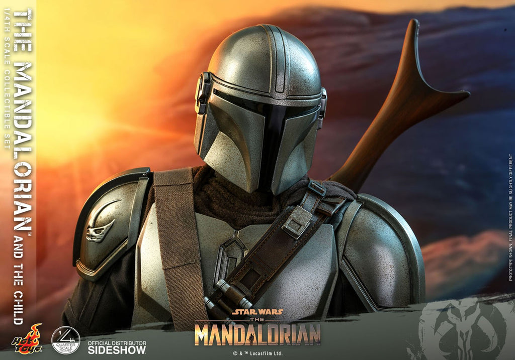 The Mandalorian and The Child Star Wars Quarter Scale Figure