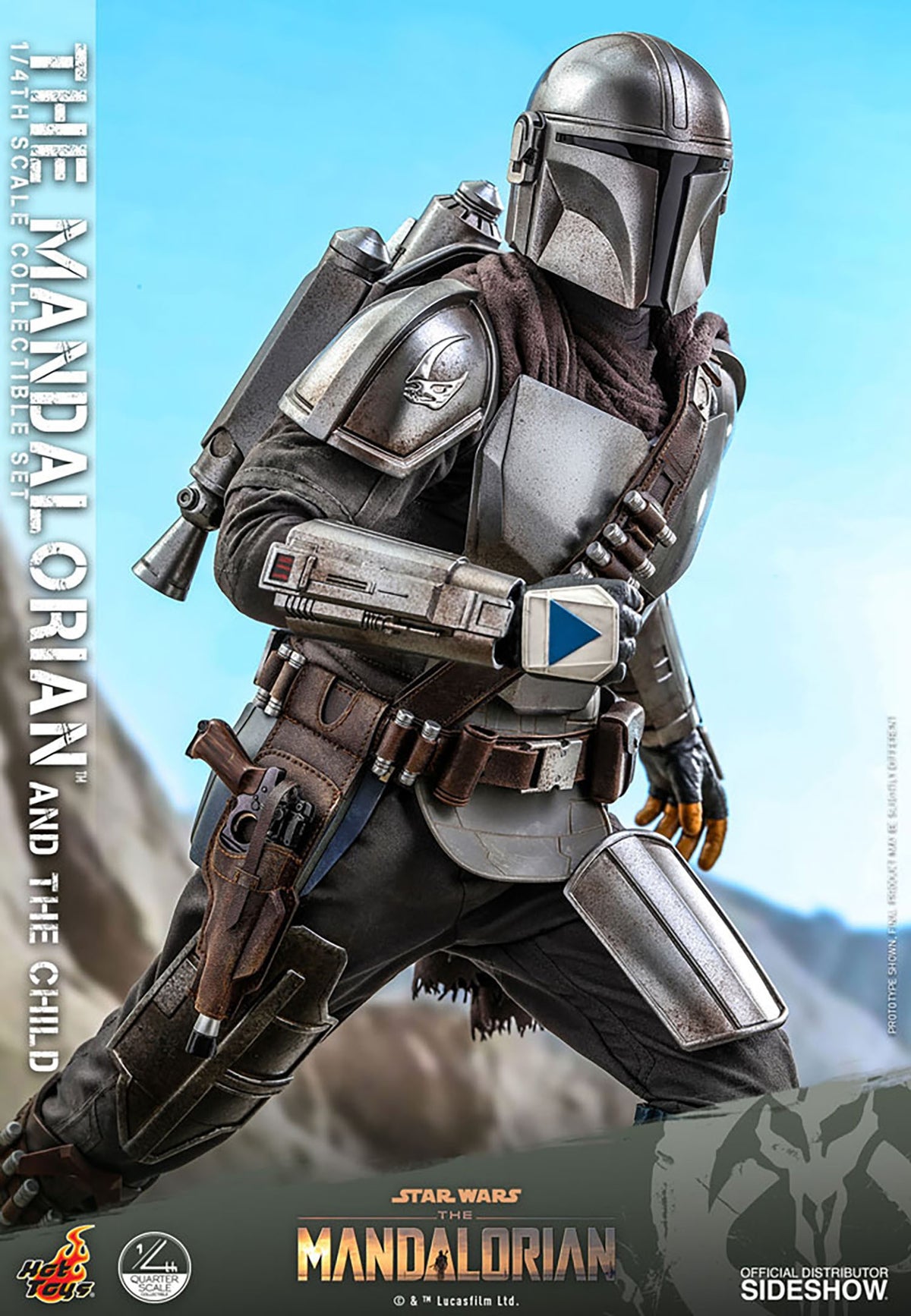 The Mandalorian and The Child Star Wars Quarter Scale Figure