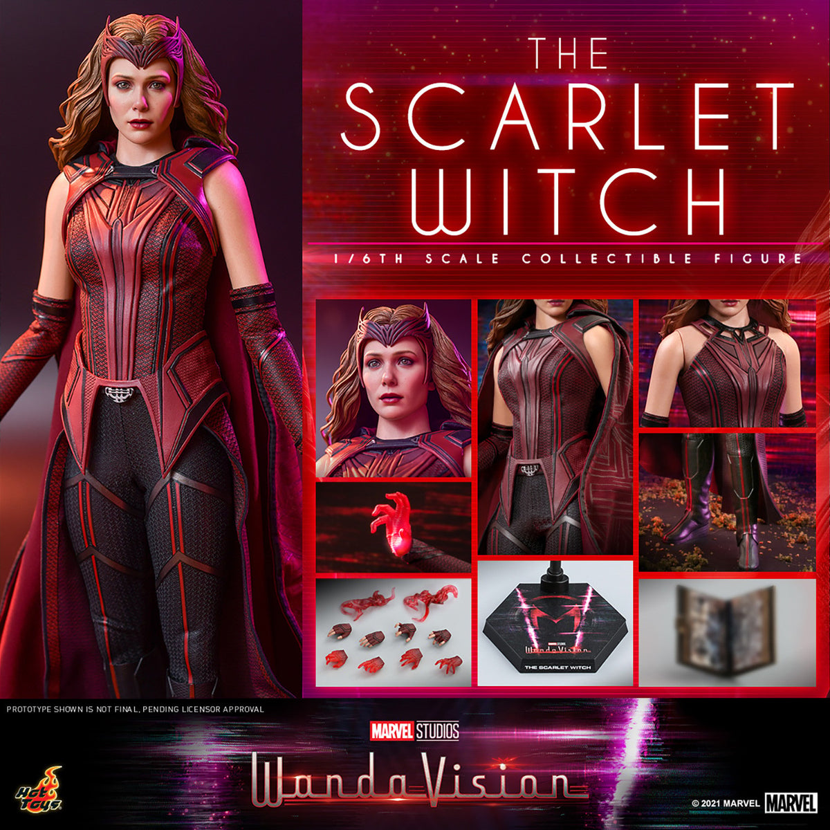 The Scarlet Witch Marvel Sixth Scale Figure