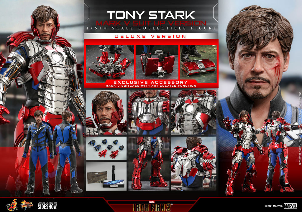 Tony Stark (Mark V Suit Up Version) Marvel Sixth Scale Figure