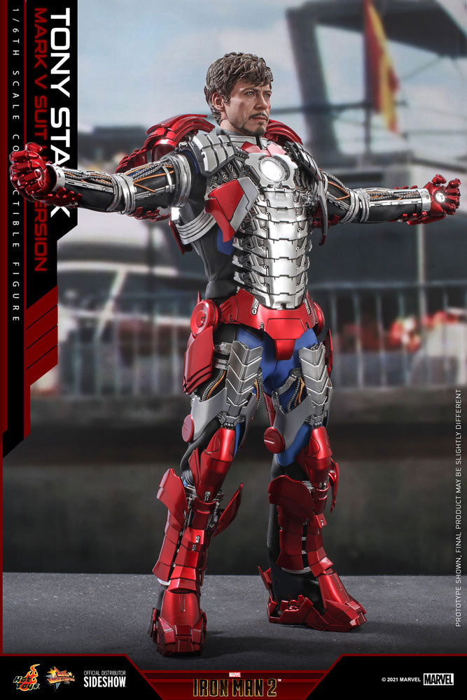 Tony Stark (Mark V Suit Up Version) Marvel Sixth Scale Figure