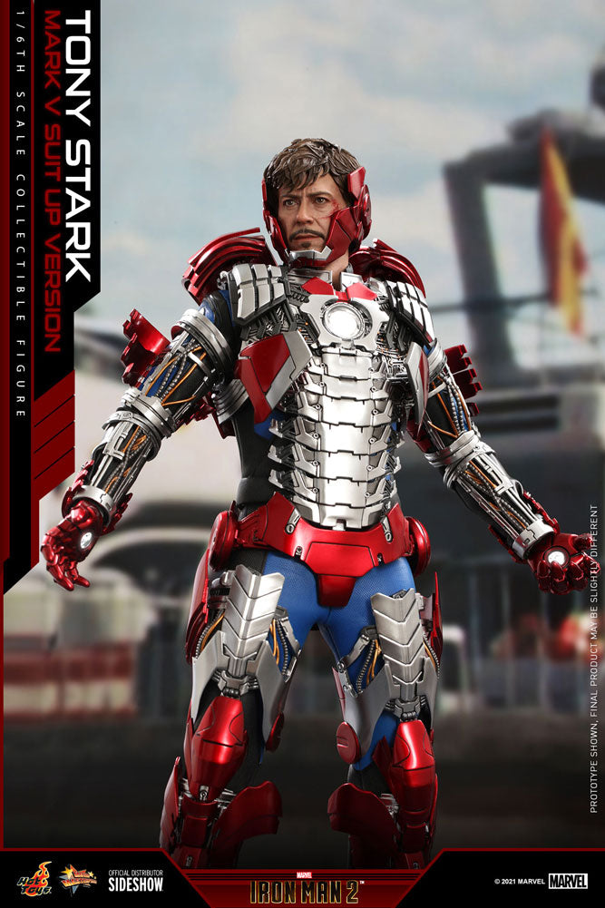 Tony Stark (Mark V Suit Up Version) Marvel Sixth Scale Figure