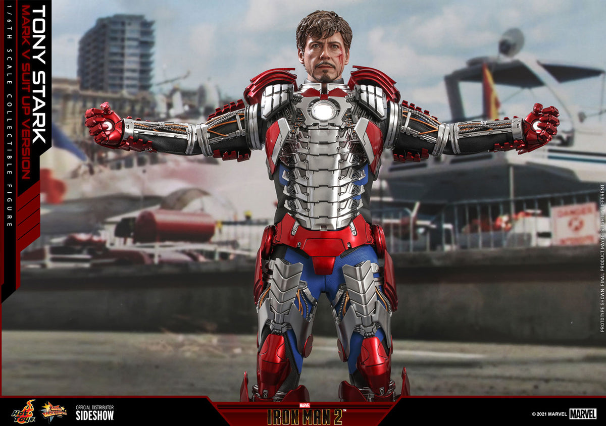 Tony Stark (Mark V Suit Up Version) Marvel Sixth Scale Figure