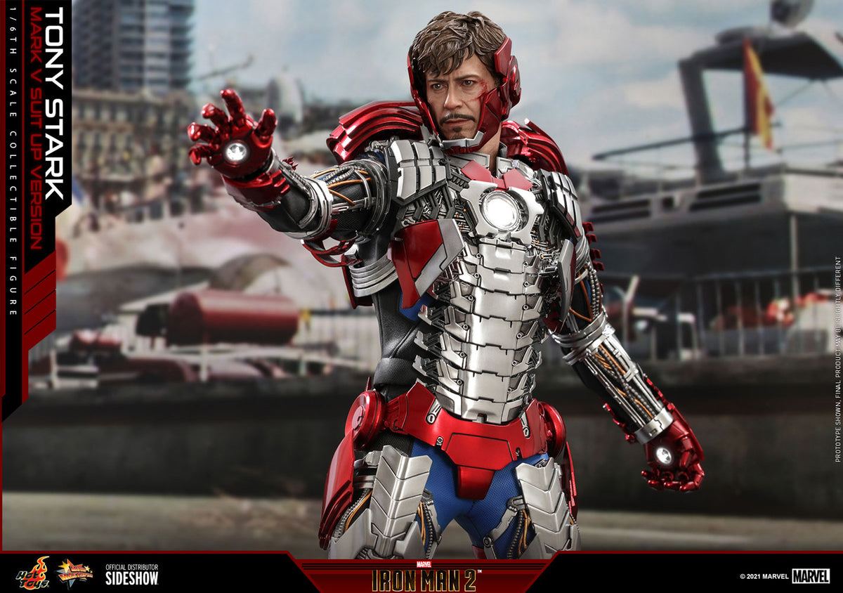Tony Stark (Mark V Suit Up Version) Marvel Sixth Scale Figure
