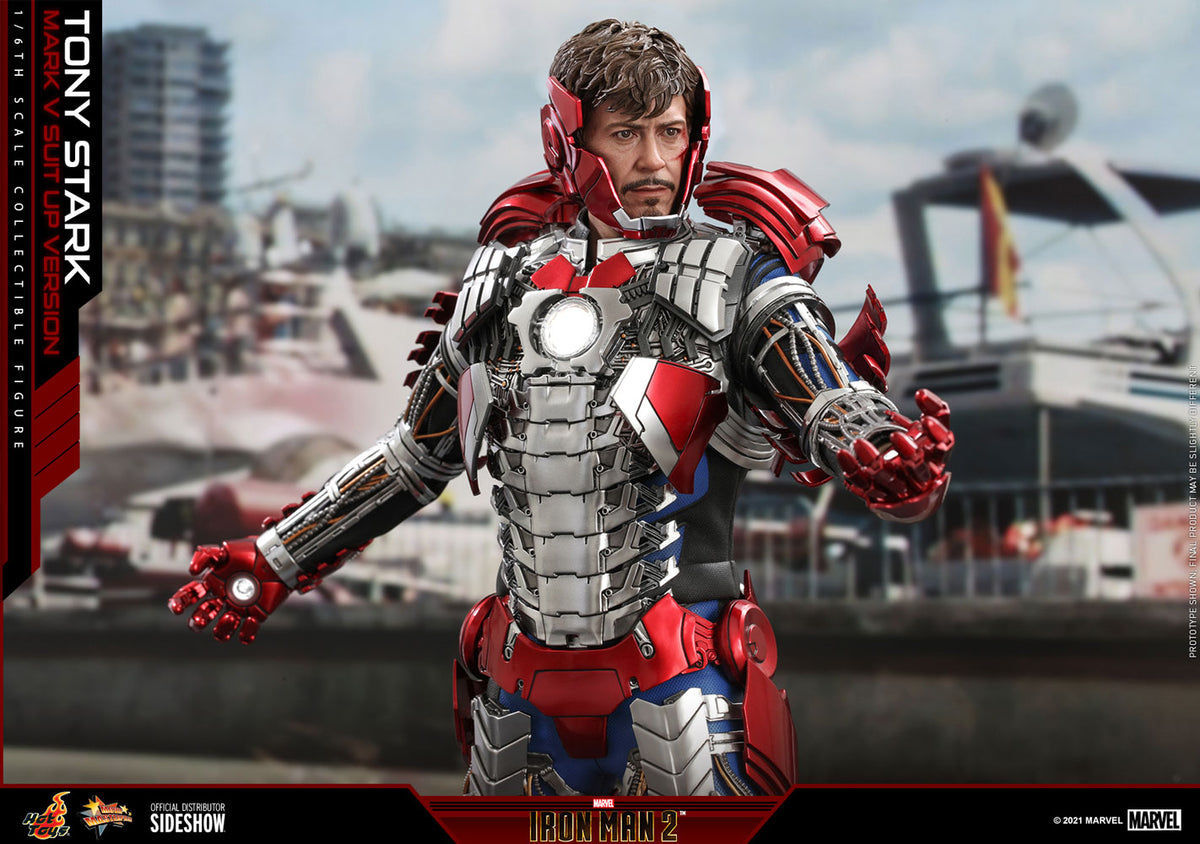 Tony Stark (Mark V Suit Up Version) Marvel Sixth Scale Figure