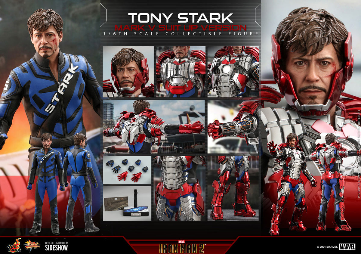 Tony Stark (Mark V Suit Up Version) Marvel Sixth Scale Figure