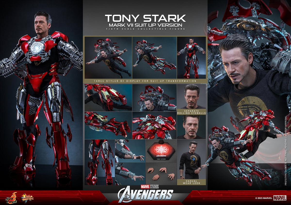 Tony Stark (Mark VII Suit-Up Version) Marvel Sixth Scale Figure