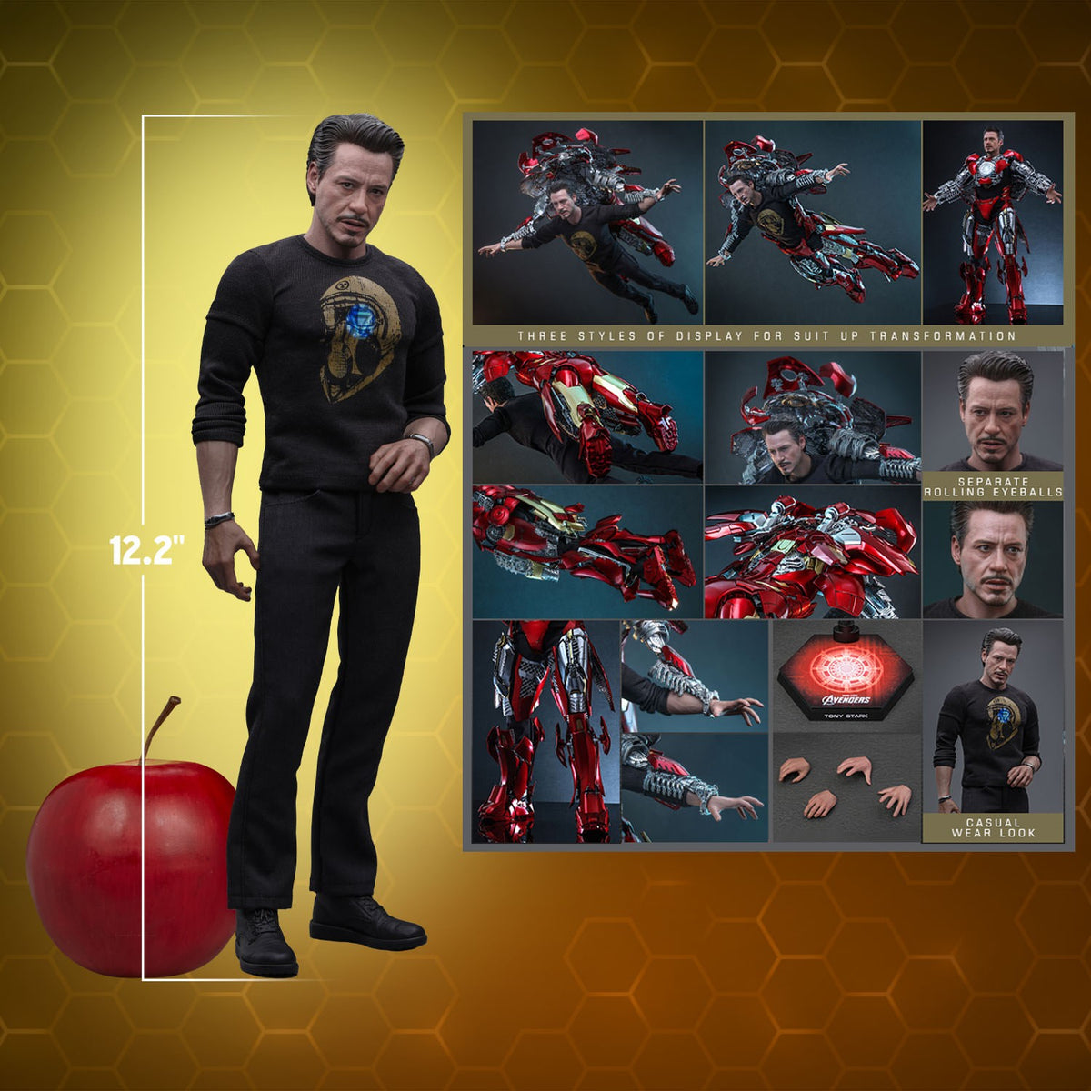 Tony Stark (Mark VII Suit-Up Version) Marvel Sixth Scale Figure