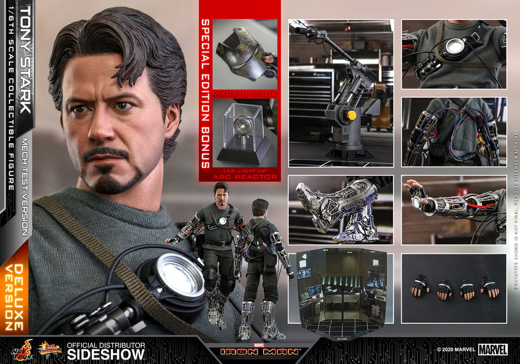 Tony Stark (Mech Test Deluxe Version) Marvel Sixth Scale Figure