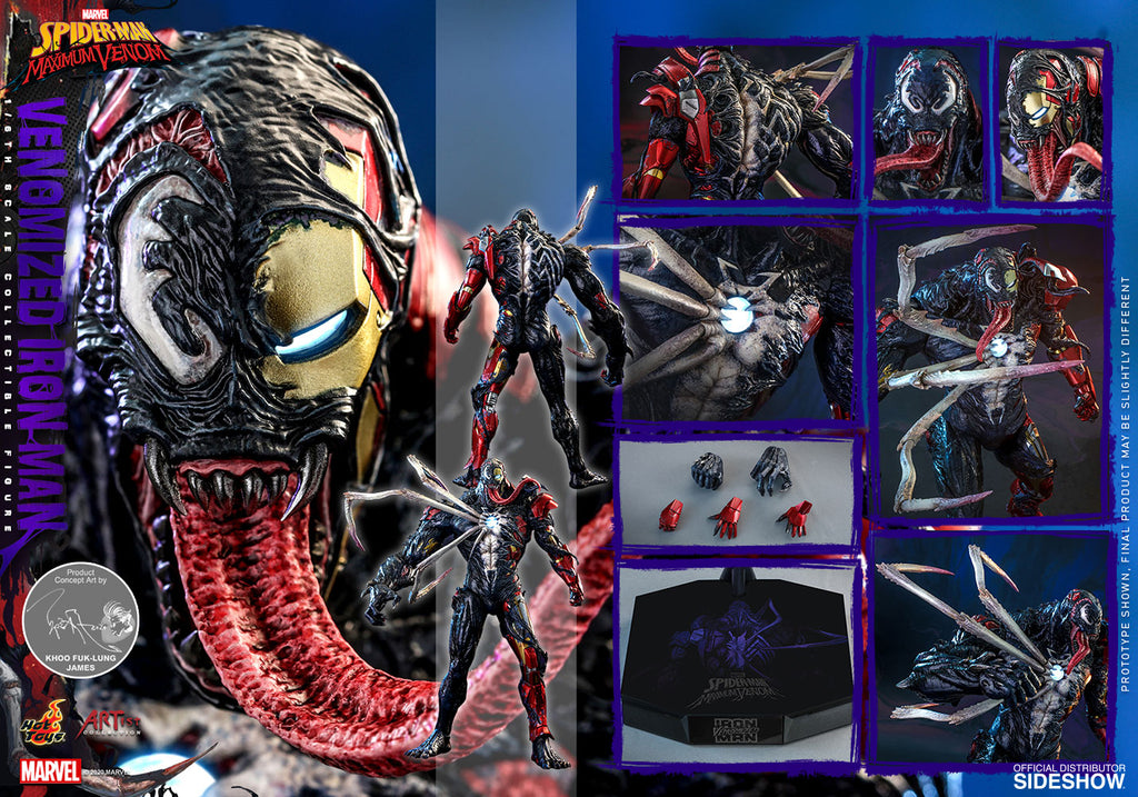 Venomized Iron Man Marvel Sixth Scale Figure
